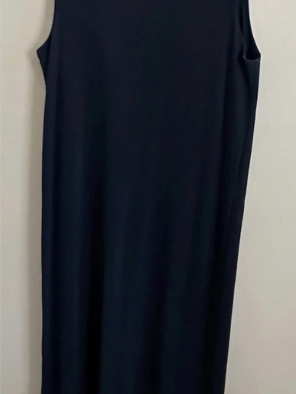 Liz Baker Black Sleeveless Ribbed Maxi Dress